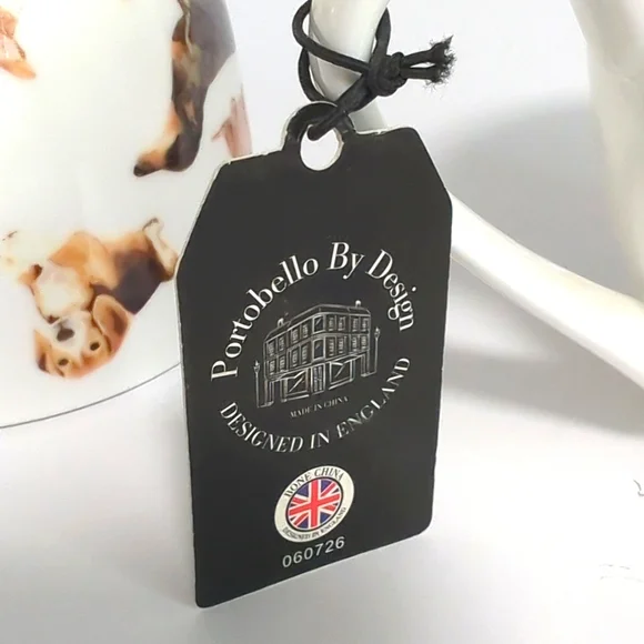 Portobello Bone China The Dog Loves Me Best Jumbo Mug Set - Picture 6 of 6